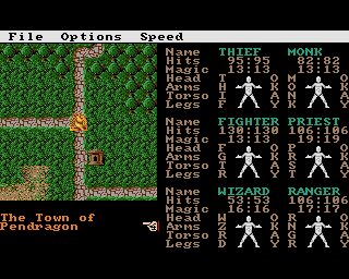 Phantasie III: The Wrath of Nikademus Amiga screenshot