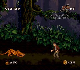 Pitfall: The Mayan Adventure SNES screenshot