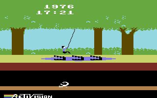 Pitfall! Commodore 64 screenshot
