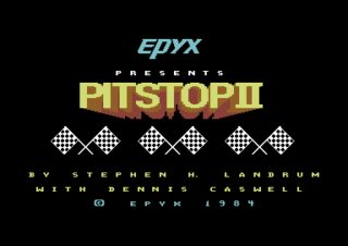 Pitstop II Commodore 64 screenshot