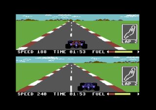 Pitstop II Commodore 64 screenshot