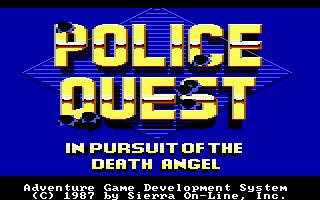 Police Quest: In Pursuit of the Death Angel DOS screenshot
