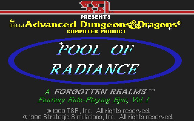 Pool of Radiance - Commodore 64