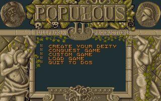 Populous II: Trials of the Olympian Gods Amiga screenshot