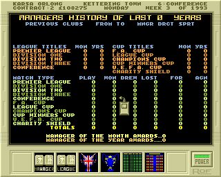 Premier Manager 2 Amiga screenshot