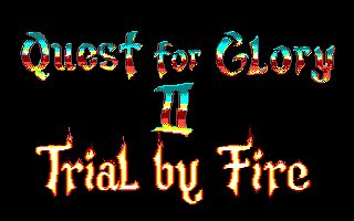 Quest for Glory II: Trial by Fire Amiga screenshot