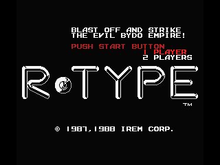 R-Type MSX screenshot