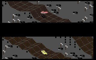Racing Destruction Set Commodore 64 screenshot