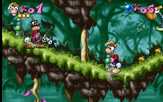 Rayman DOS screenshot