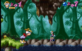 Rayman DOS screenshot