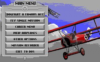 Red Baron DOS screenshot