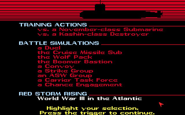 Red Storm Rising - Amiga
