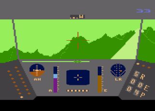 Rescue on Fractalus! Atari 8-bit screenshot