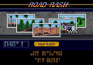 Road Rash - Original Version Genesis screenshot