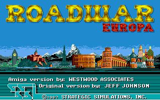 Roadwar Europa Amiga screenshot
