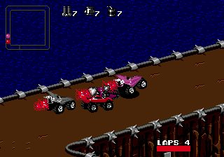 Rock n' Roll Racing Genesis screenshot