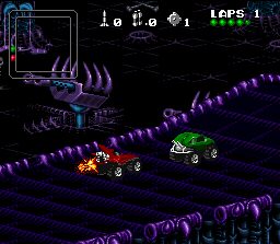Rock n' Roll Racing SNES screenshot
