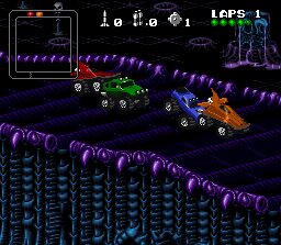 Rock n' Roll Racing SNES screenshot