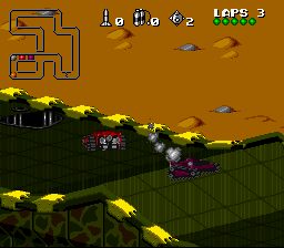 Rock n' Roll Racing SNES screenshot