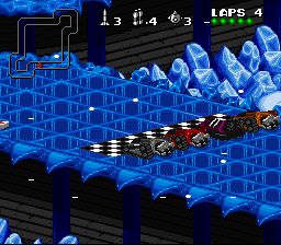Rock n' Roll Racing SNES screenshot
