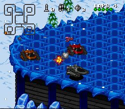 Rock n' Roll Racing SNES screenshot