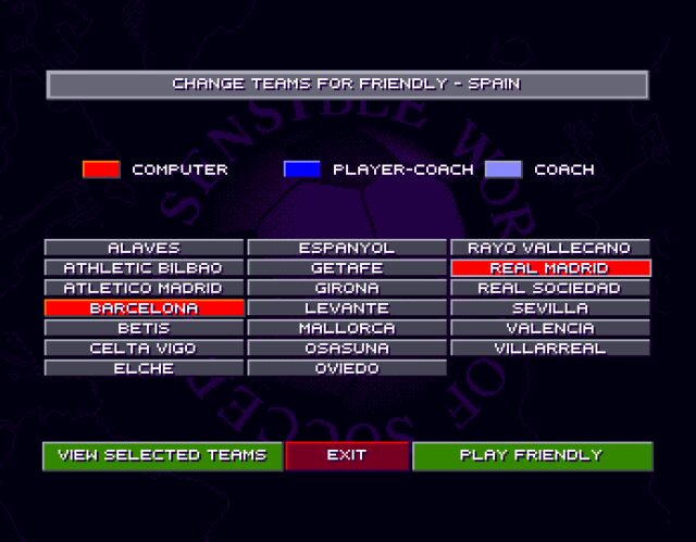 Sensible World of Soccer 2025-26 - Amiga version