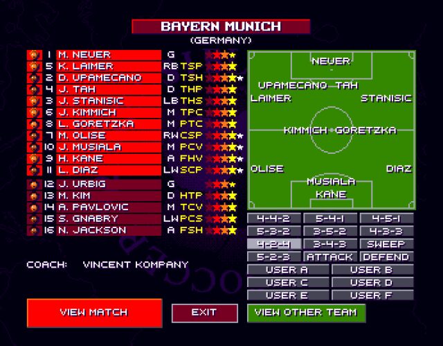 Sensible World of Soccer 2025-26 - Amiga version