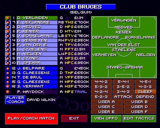 Sensible World of Soccer 96/97 Amiga screenshot