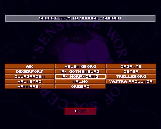Sensible World of Soccer: European Championship Edition Amiga screenshot