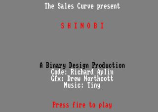 Shinobi Amstrad CPC screenshot