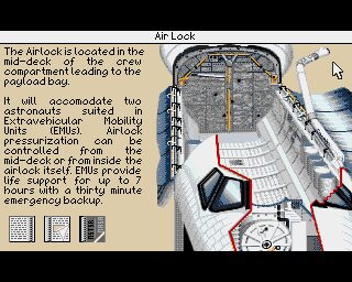 Shuttle: The Space Flight Simulator Amiga screenshot