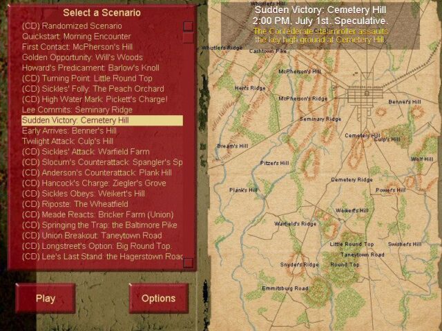 Sid Meiers Gettysburg! - Windows version