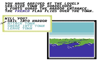 Sid Meier's Pirates! Commodore 64 screenshot