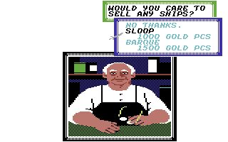 Sid Meier's Pirates! Commodore 64 screenshot