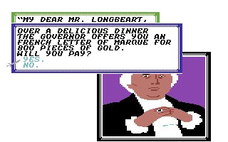 Sid Meier's Pirates! Commodore 64 screenshot