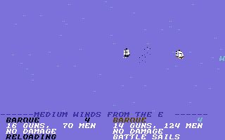 Sid Meier's Pirates! Commodore 64 screenshot