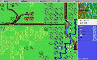 Railroad Tycoon Deluxe DOS screenshot