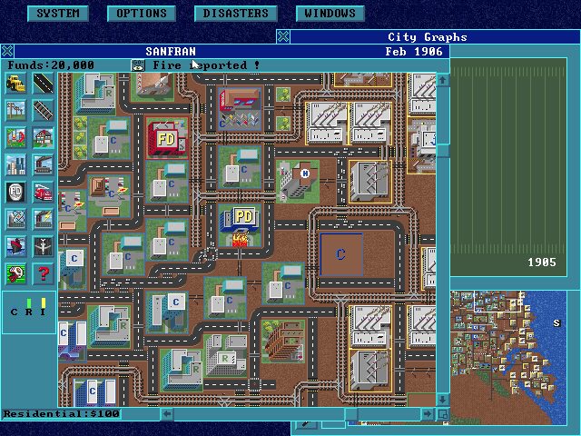 SimCity Enhanced CD-ROM - DOS