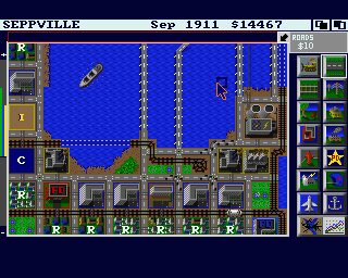 SimCity Amiga screenshot
