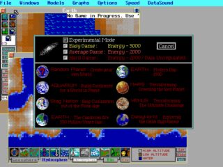 Sim Earth DOS screenshot