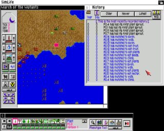 SimLife Amiga screenshot