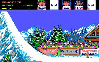 Ski or Die Amiga screenshot