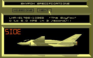 Skyfox II: The Cygnus Conflict - Amiga