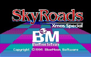 SkyRoads: Xmas Special DOS screenshot