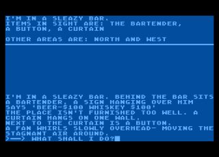 Softporn Adventure Atari 8-bit screenshot
