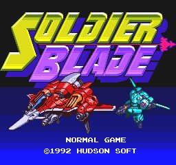Soldier Blade PC Engine screenshot