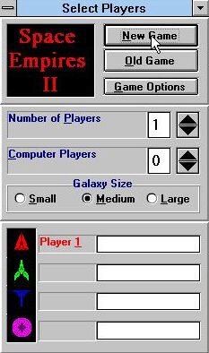 Space Empires II Windows 3.x screenshot