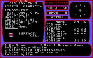 Star Command DOS screenshot