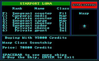 Star Command Amiga screenshot
