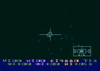 Star Raiders Atari 8-bit screenshot